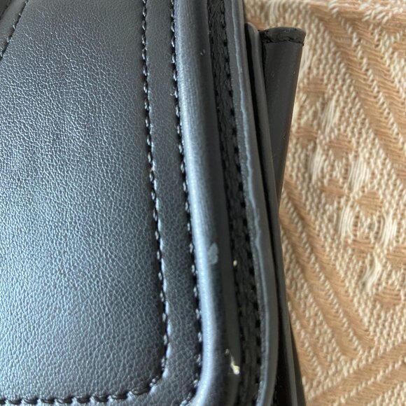 Tory Burch Fleming Black Matte Shoulder Bag - Picture 6 of 8